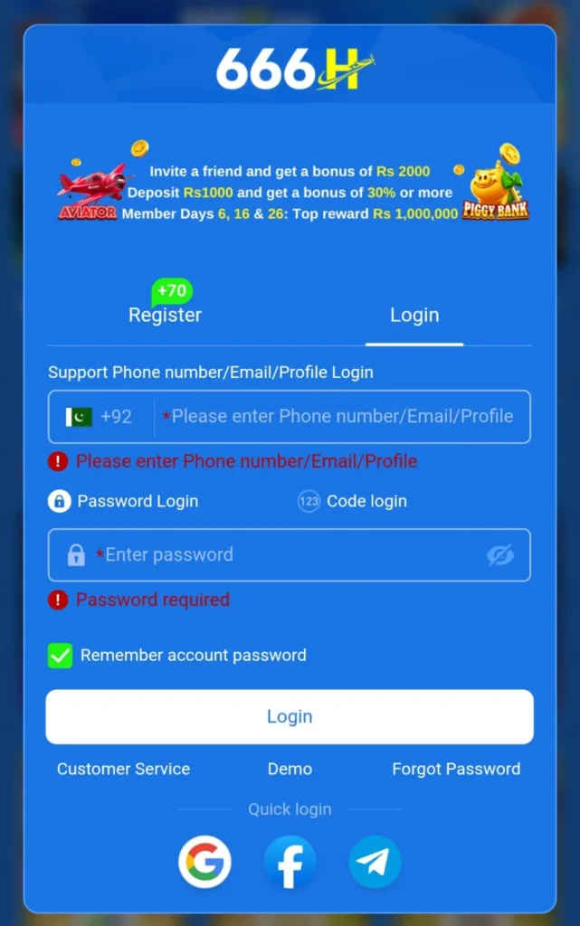 666H Game Login